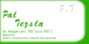 pal tezsla business card